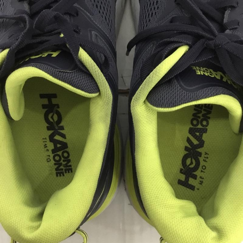 ホカオネオネ HOKA ONEONE スニーカー スニーカー BONDI 7 1110518 OGDW 26.5cm 26.5cm ロゴ、文字 紺 / ネイビー / X 黄 / イエロー / X 白 / ホワイト /  メンズ USED 古着 中古 10123995