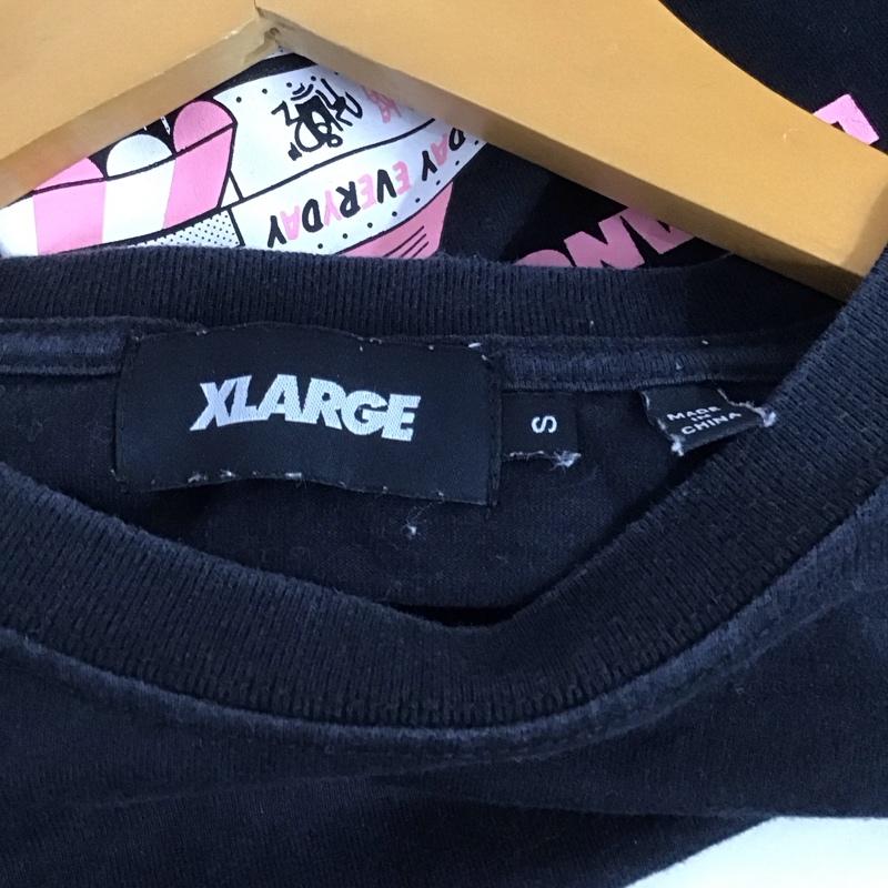 エクストララージ XLARGE Tシャツ 半袖 半袖カットソー プリントTシャツ クルーネックカットソー S プリント 黒 / ブラック /  メンズ USED 古着 中古 10128733