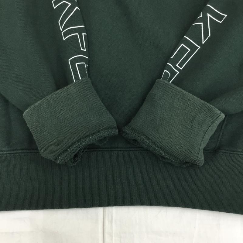 ミルクフェド MILKFED. パーカー 長袖 FREE ロゴ、文字 緑 / グリーン /  レディース USED 古着 中古 10138267