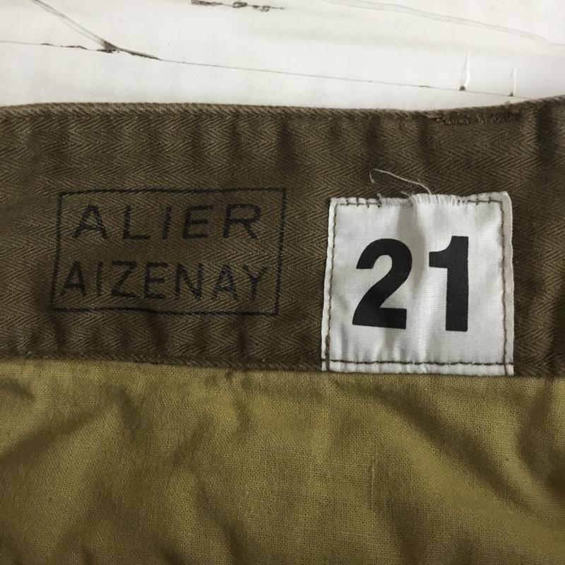 ミリタリー ミリタリー パンツ ワークパンツ、ペインターパンツ フランス軍 M47 レプリカ カーゴパンツ ワイドパンツ カジュアルパンツ 無地 カーキ / カーキ /  メンズ USED 古着 中古 10115639