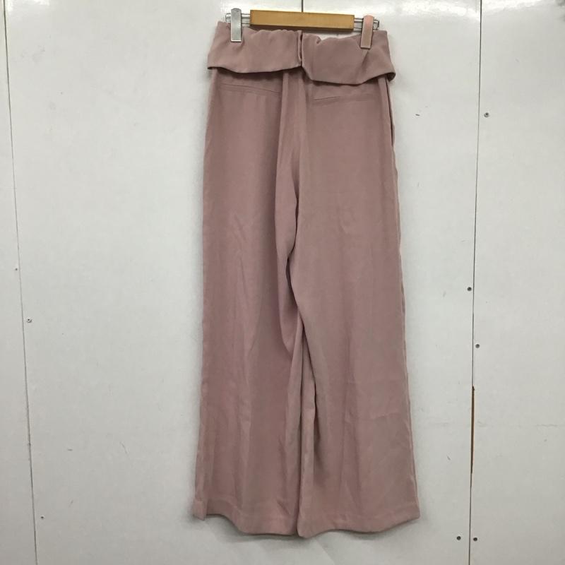 リエンダ rienda パンツ スラックス 110bsa31-1810 ジャストウエストワイドパンツ フレアパンツ ワイドパンツ S 無地 桃 / ピンク /  レディース USED 古着 中古 10138820