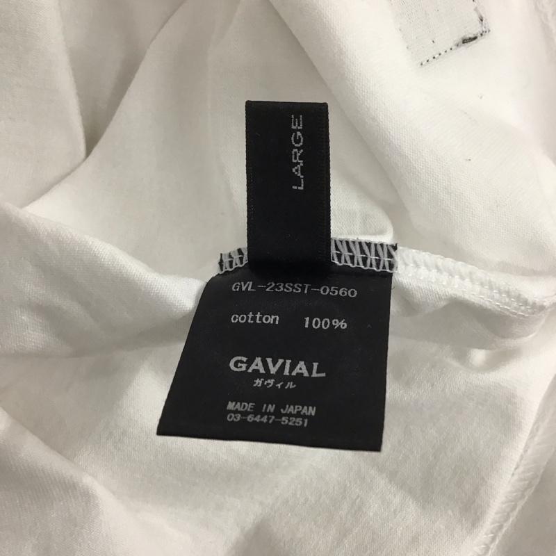 ガヴィル GAVIAL Tシャツ 半袖 gvl-23sst-0560 s/sbigtee M.C.D 半袖カットソー プリントTシャツ クルーネックカットソー L ロゴ、文字 白 / ホワイト /  メンズ USED 古着 中古 10106541