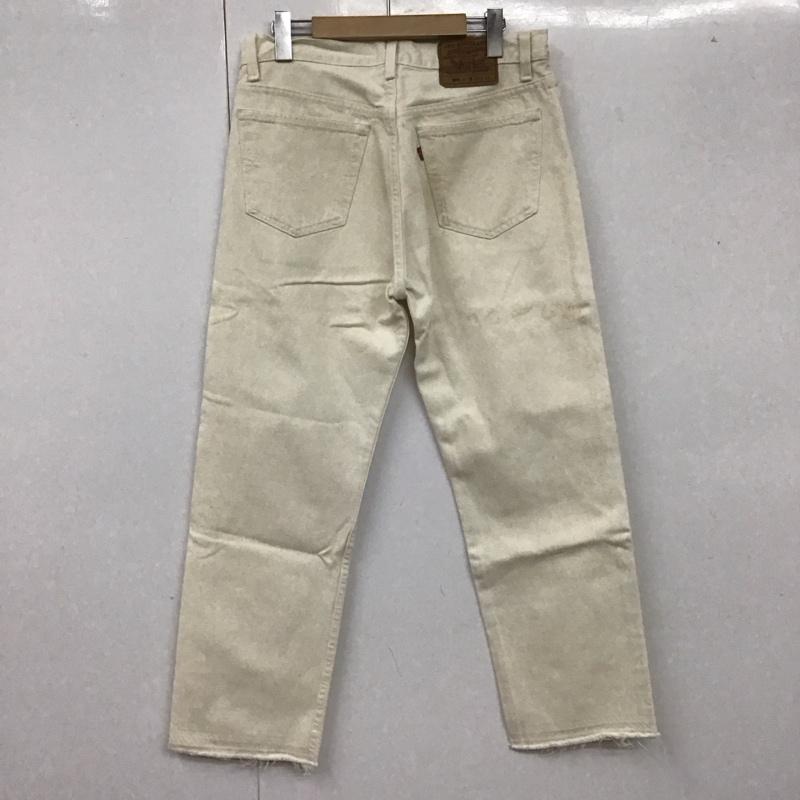 リーバイストラウスアンドコー Levi Strauss & co. パンツ デニム、ジーンズ デニムパンツ ストレートパンツ ワイドパンツ カジュアルパンツ 33インチ 無地 白 / ホワイト /  メンズ USED 古着 中古 10107669