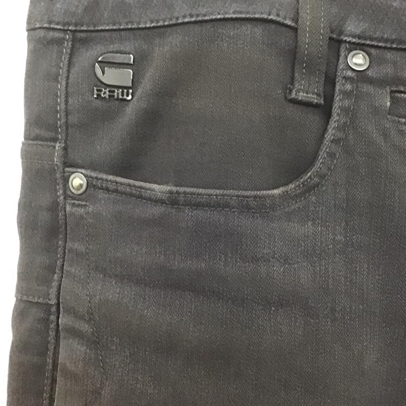 ジースターロゥ G-STAR RAW パンツ デニム、ジーンズ デニムパンツ ストレッチパンツ スリムパンツ 無地 黒 / ブラック /  メンズ USED 古着 中古 10107206