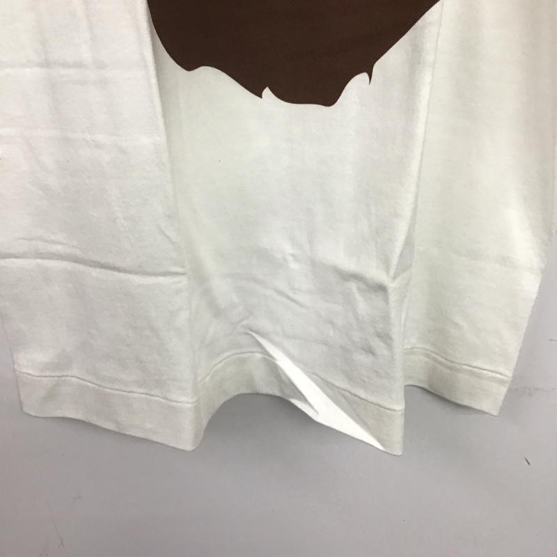 ベイプ BAPE Tシャツ 半袖 半袖カットソー プリントTシャツ クルーネックカットソー L プリント 白 / ホワイト /  メンズ USED 古着 中古 10141376