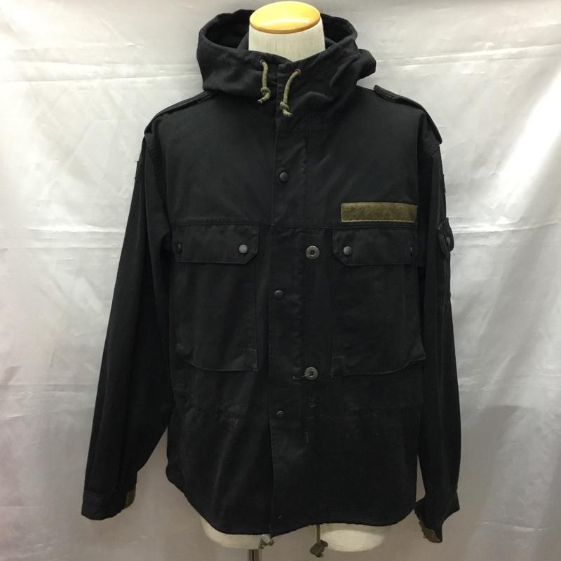 ミリタリー ミリタリー ジャケット、上着 ジャケット、ブレザー フィールドパーカー ショート丈 リメイク ドイツ軍 ミリタリージャケット 無地 黒 / ブラック /  メンズ USED 古着 中古 10114845