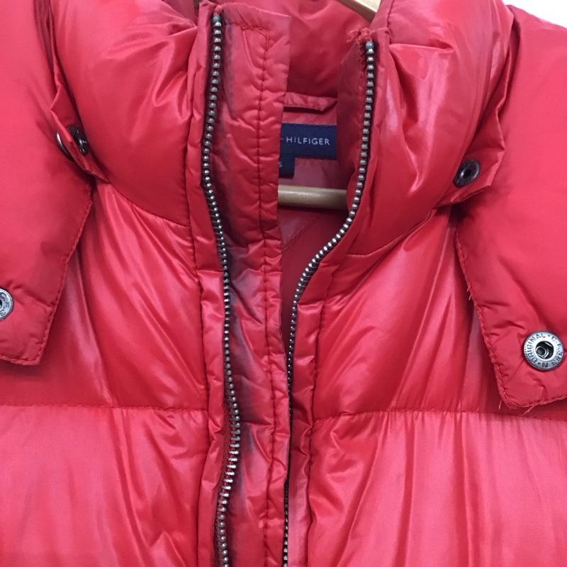 トミーヒルフィガー TOMMY HILFIGER ジャケット、上着 ジャンパー、ブルゾン ジップアップジャケット アウター ダウンジャケット S 無地 赤 / レッド /  メンズ USED 古着 中古 10144276