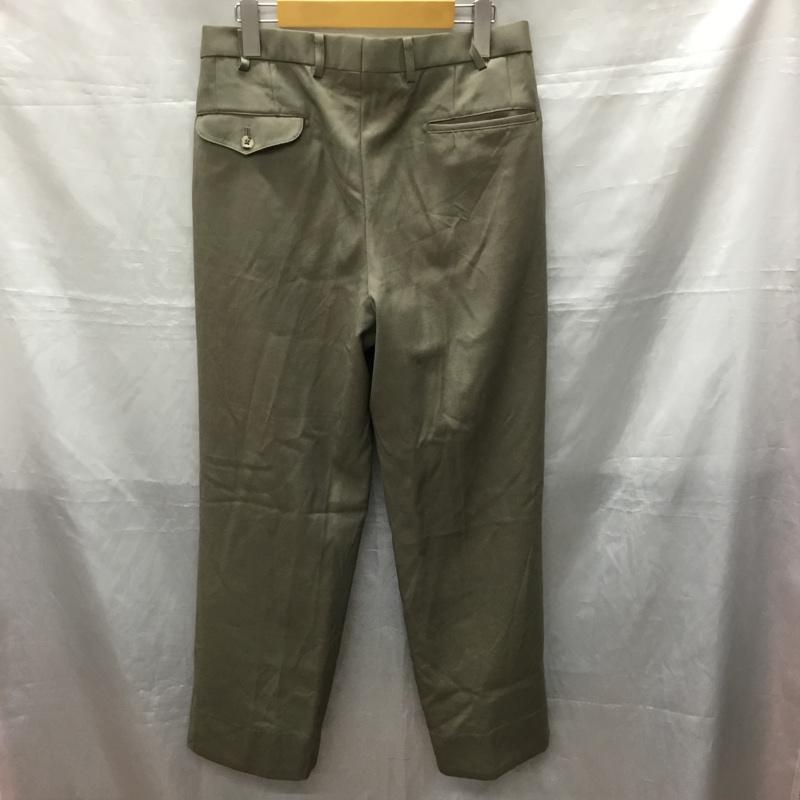 バーバリーズ BURBERRYS パンツ スラックス スラックスパンツ ワイドパンツ カジュアルパンツ 無地 ダークブラウン / ダークブラウン /  メンズ USED 古着 中古 10119418