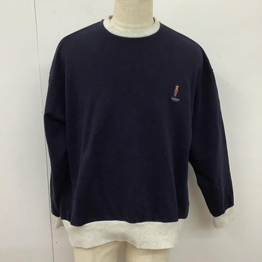 センスオブプレイスバイアーバンリサーチ SENSE OF PLACE by URBAN RESEARCH トレーナー 長袖 AA34-11B004 TeddyBear L 無地 紺 / ネイビー /  メンズ USED 古着 中古 10125028