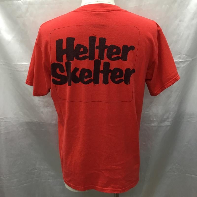 古着 USED Tシャツ 半袖 半袖カットソー プリントTシャツ クルーネックカットソー ヘルタースケルター チャールズマンソン M プリント 赤 / レッド /  メンズ USED 古着 中古 10114139