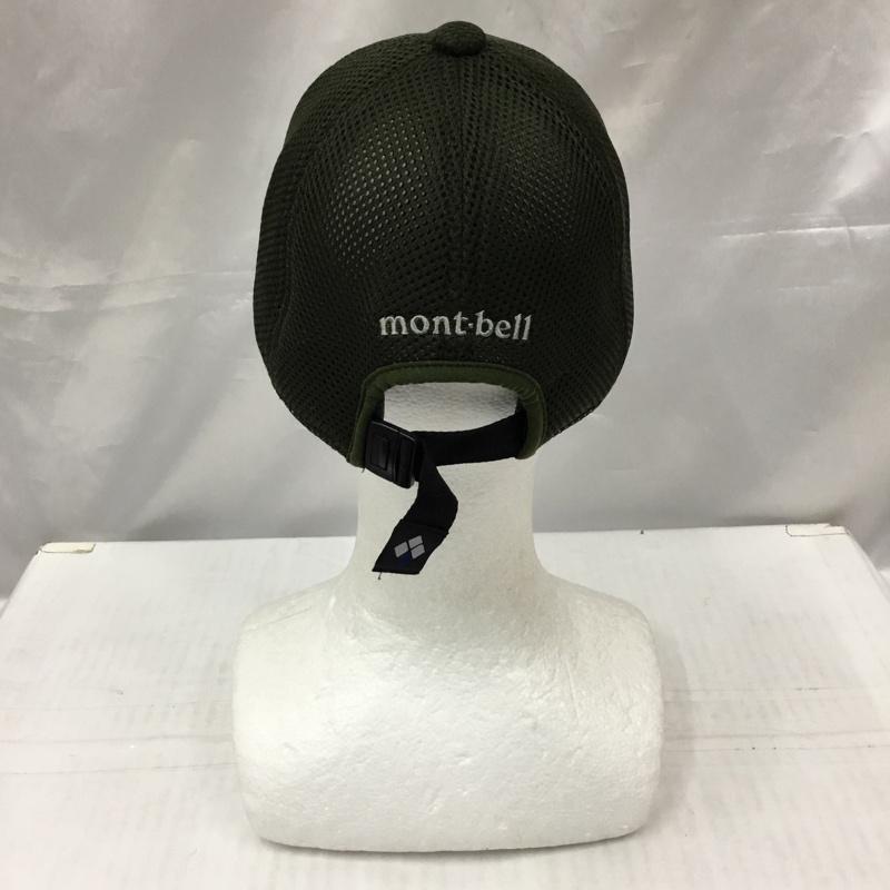 モンベル mont-bell 帽子 キャップ 1118105 3Dメッシュキャップ バックロゴ JARE 64th ロゴ、文字 カーキ / カーキ /  メンズ USED 古着 中古 10105741