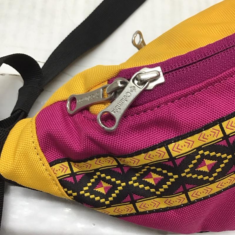 コロンビア Columbia ウエストバッグ ウエストバッグ PU7060 エポーレット ヒップバッグ ロゴ、文字 橙 / オレンジ / X 桃 / ピンク /  レディース USED 古着 中古 10115849