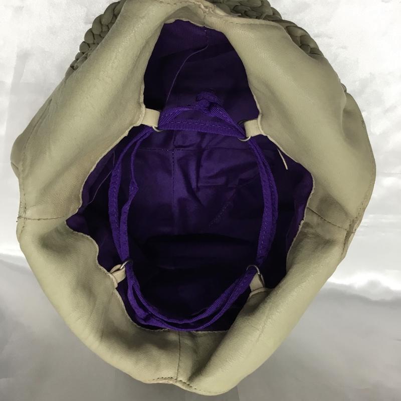 ファロルニ falorni ハンドバッグ ハンドバッグ 持ち手メッシュ 無地 ベージュ / ベージュ /  レディース USED 古着 中古 10110646