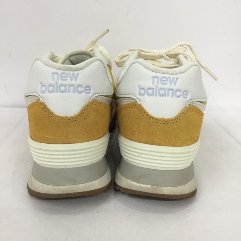 ニューバランス New Balance スニーカー スニーカー U574 RC2 25cm 25.0cm ロゴ、文字 黄 / イエロー /  レディース USED 古着 中古 10136692