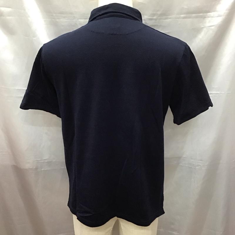 ビームス ハート BEAMS HEART ポロシャツ 半袖 半袖ポロシャツ カラーシャツ 半袖カットソー M 無地 紺 / ネイビー /  メンズ USED 古着 中古 10113208