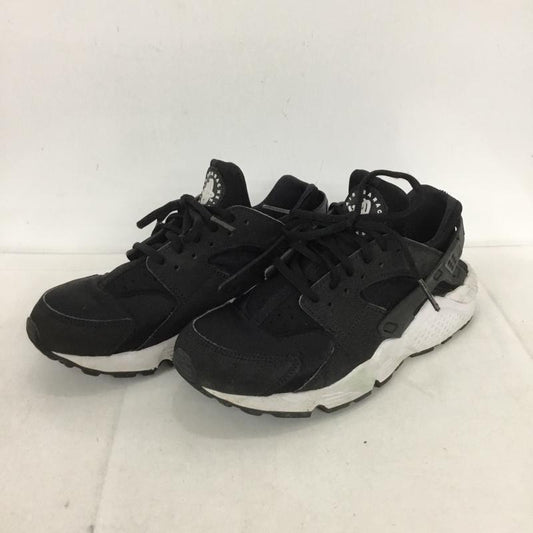 ナイキ NIKE スニーカー スニーカー 634835-006 WMNS AIR HUARACHE RUN エアハラチ 24.5cm 24.5cm ロゴ、文字 黒 / ブラック / X 白 / ホワイト /  レディース USED 古着 中古 10133896