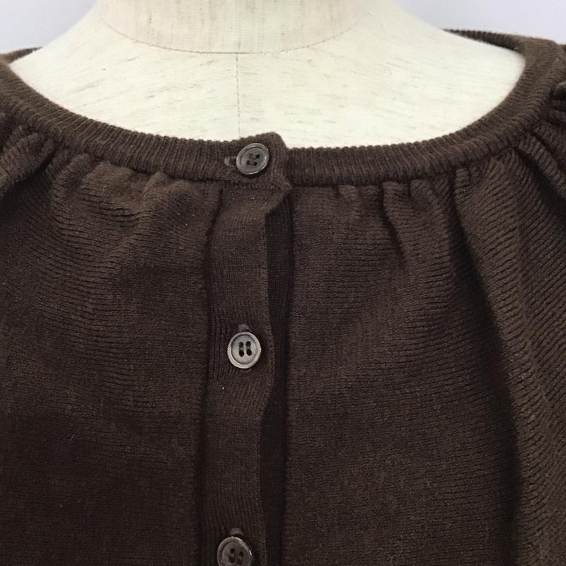 ローリーズファーム LOWRYS FARM ニット、セーター 長袖 FREE 無地 茶 / ブラウン /  レディース USED 古着 中古 10128214