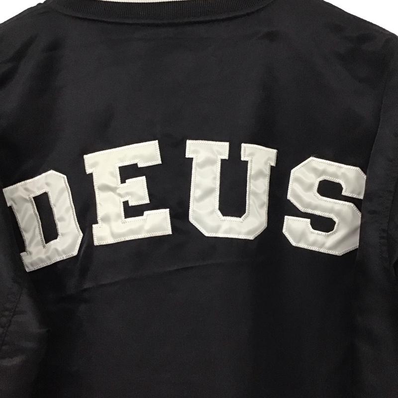 デウスエクスマキナ DEUS EX MACHINA ジャケット、上着 ジャケット、ブレザー スカジャン 前ボタンジャケット アウター S ロゴ、文字 黒 / ブラック /  メンズ USED 古着 中古 10130591