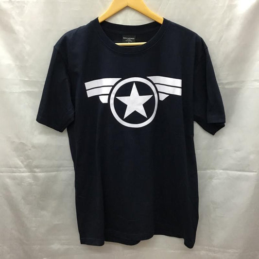 古着 USED Tシャツ 半袖 半袖カットソー プリントTシャツ クルーネックカットソー バンドTシャツ L プリント 紺 / ネイビー /  メンズ USED 古着 中古 10106930