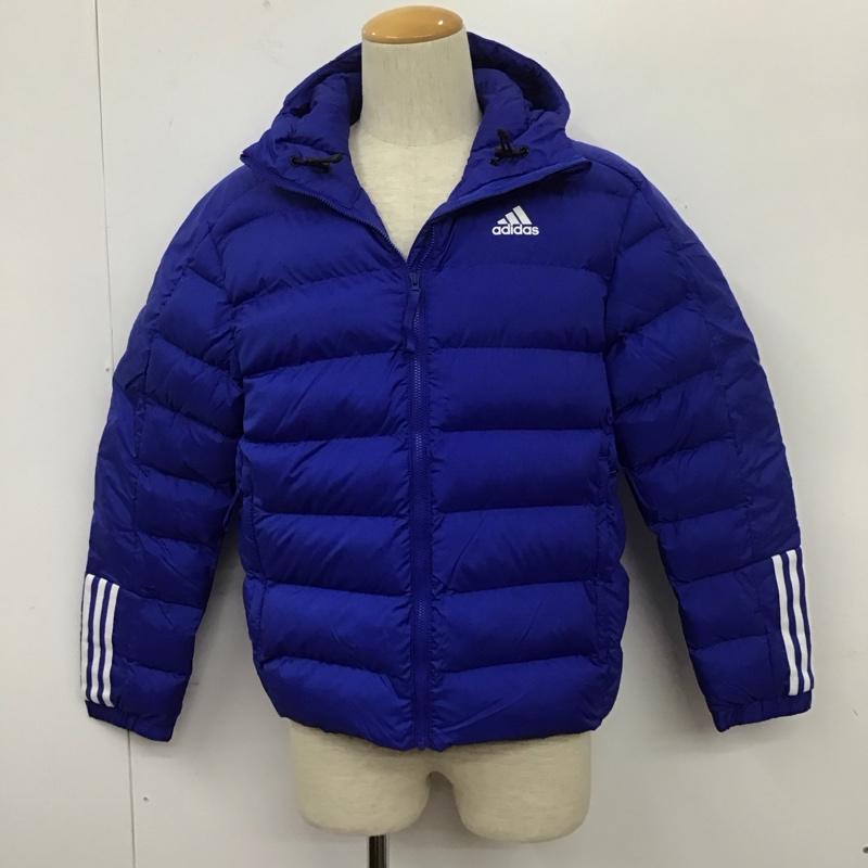 アディダス adidas ジャケット、上着 ジャケット、ブレザー GT1675 Itavic スリーストライプス ミッドウェイト フード付きジャケット M ロゴ、文字 青 / ブルー / X 白 / ホワイト /  メンズ USED 古着 中古 10106848