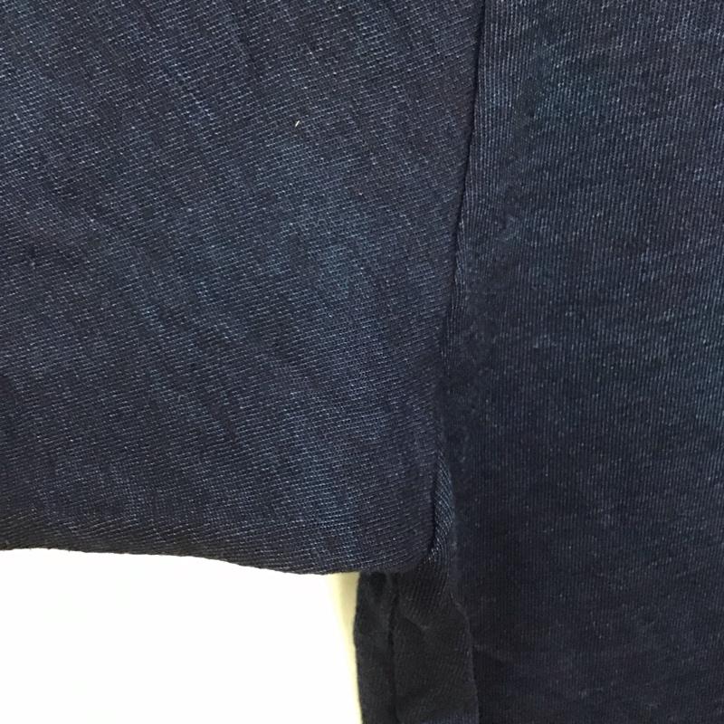 ラヂオ エウ゛ァ RADIO EVA Tシャツ 半袖 L プリント X ロゴ、文字 紺 / ネイビー /  メンズ USED 古着 中古 10129934