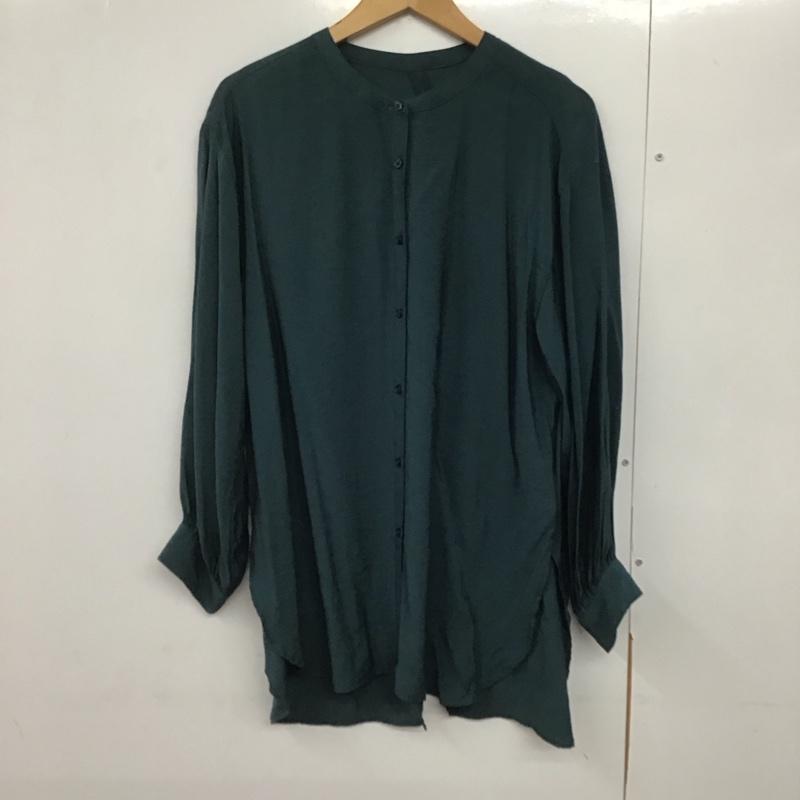 レプシィム LEPSIM シャツ、ブラウス 長袖 FREE 無地 緑 / グリーン /  レディース USED 古着 中古 10141247