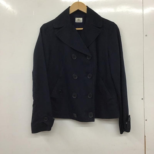ラコステ LACOSTE ジャケット、上着 ジャケット、ブレザー カジュアルジャケット アウター カラージャケット 40 無地 紺 / ネイビー /  レディース USED 古着 中古 10134096
