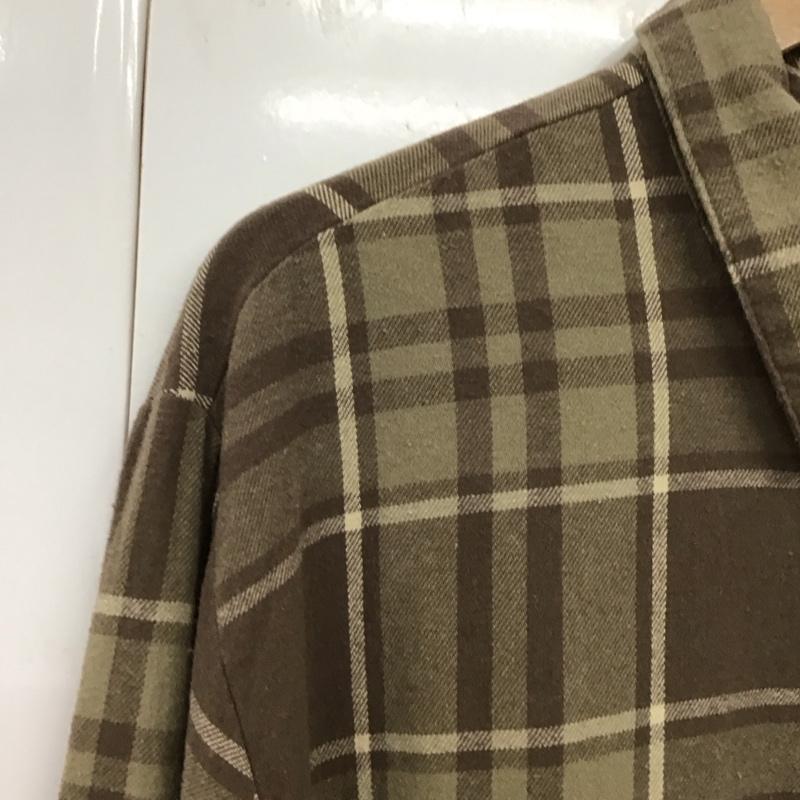 ボルコム VOLCOM シャツ、ブラウス 長袖 長袖シャツ チェックシャツ カラーシャツ XL チェック 茶 / ブラウン /  メンズ USED 古着 中古 10131511