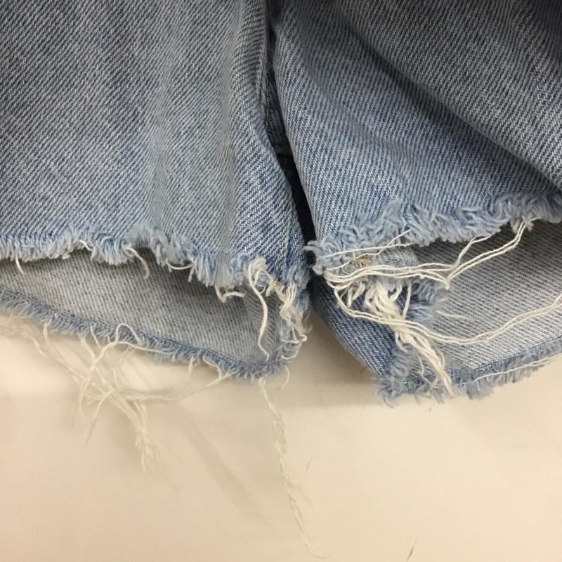 ザラ ZARA パンツ ショートパンツ デニムショートパンツ S 無地 水色 / ライトブルー /  レディース USED 古着 中古 10129865