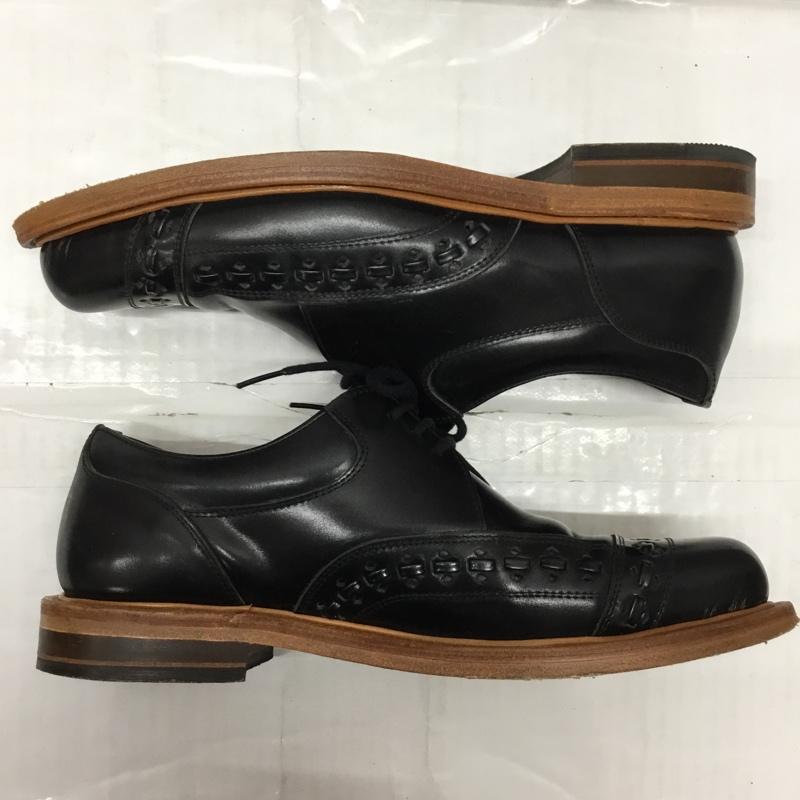 フラットヘッド The Flat Head 革靴 革靴 RJB ステッチ 8 無地 黒 / ブラック /  メンズ USED 古着 中古 10113962