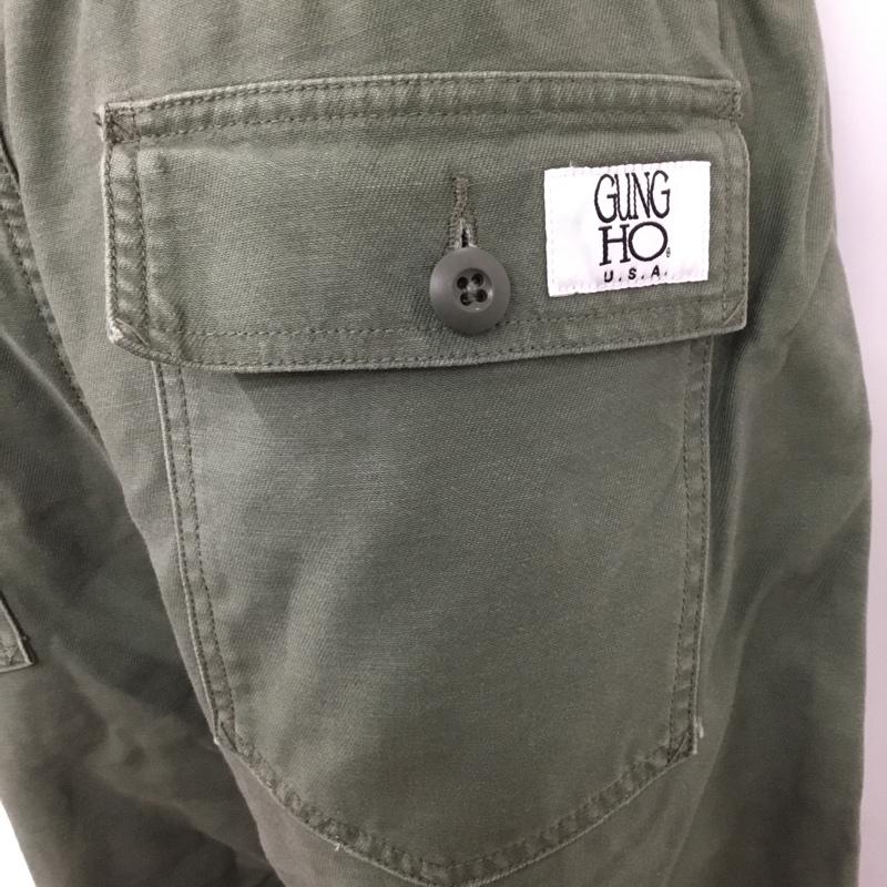ガンホー GUNG HO パンツ ワークパンツ、ペインターパンツ ベイカーイージーパンツ 49278 M 無地 カーキ / カーキ /  メンズ USED 古着 中古 10119856