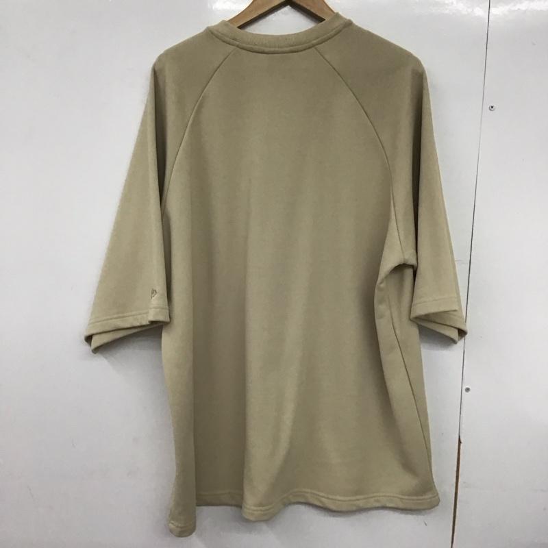 ニューエラ NEW ERA Tシャツ 半袖 半袖カットソー プリントTシャツ クルーネックカットソー XL ロゴ、文字 ベージュ / ベージュ /  メンズ USED 古着 中古 10148116
