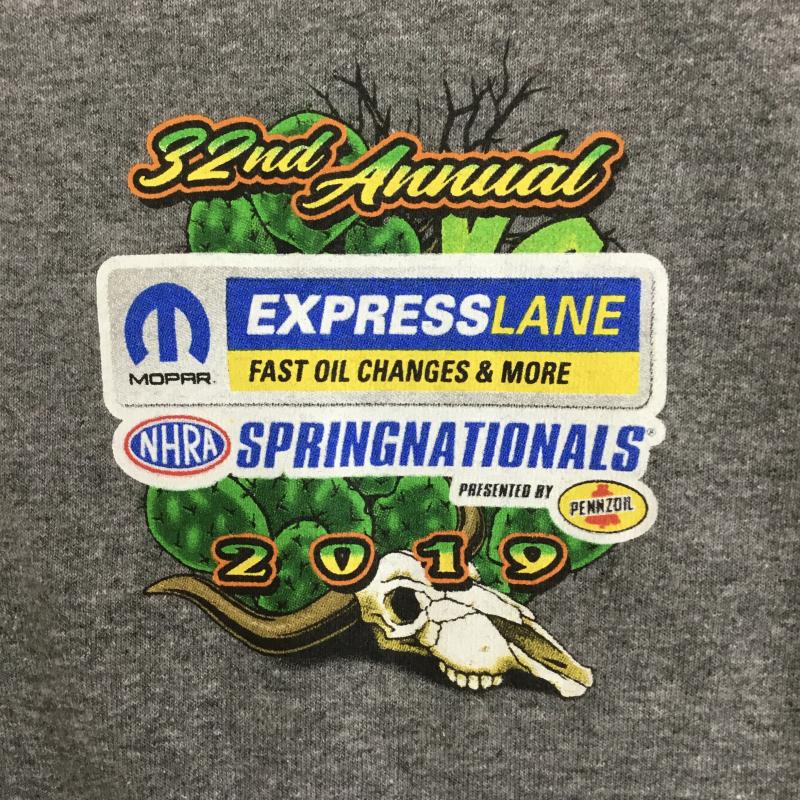 ユーズドクロージング used clothes Tシャツ 半袖 GILDAN RN93846 CA25181 Tシャツ グレー L プリント 灰 / グレー /  メンズ USED 古着 中古 10130954