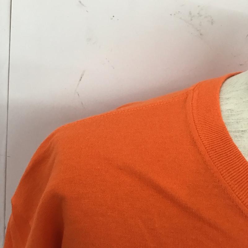 古着 USED Tシャツ 半袖 半袖カットソー プリントTシャツ クルーネックカットソー L プリント 橙 / オレンジ /  メンズ USED 古着 中古 10127425