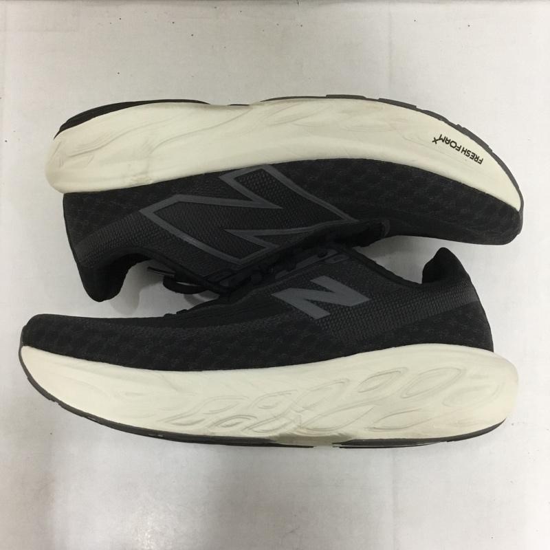 ニューバランス New Balance スニーカー スニーカー M1080B14 FRESH FOAM X 1080 28.5cm 28.5cm ロゴ、文字 黒 / ブラック / X 白 / ホワイト /  メンズ USED 古着 中古 10141609