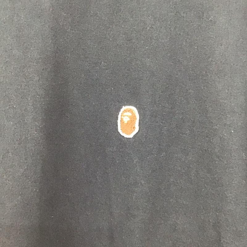 アベイシングエイプ A BATHING APE Tシャツ 半袖 XL 無地 黒 / ブラック /  メンズ USED 古着 中古 10134974