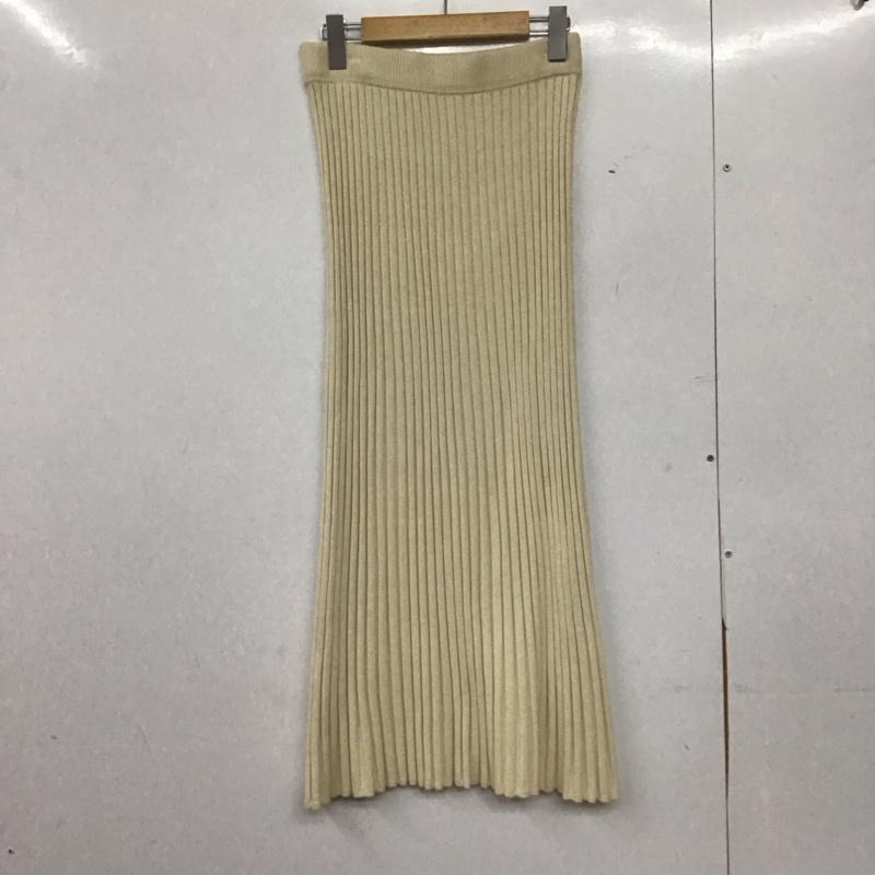 ローリーズファーム LOWRYS FARM スカート ロングスカート ロングスカート タイトスカート ニットスカート FREE 無地 アイボリー / アイボリー /  レディース USED 古着 中古 10145418
