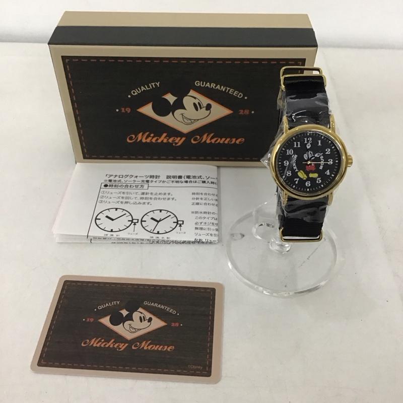 ディズニー Disney 腕時計 アナログ（クォーツ式） ミニーマウス 無地 X キャラクター 黒 / ブラック /  レディース USED 古着 中古 10145190