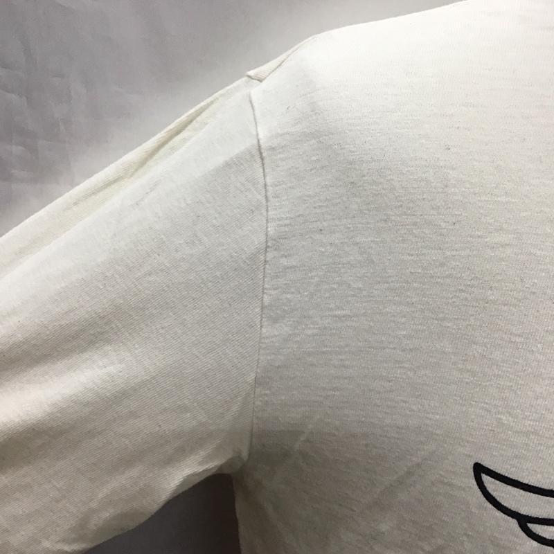 ネイバーフッド NEIGHBORHOOD Tシャツ 長袖 142ATNH-CSM05 リンガーTシャツ M ロゴ、文字 アイボリー / アイボリー / X 黒 / ブラック /  メンズ USED 古着 中古 10121223