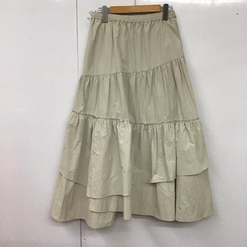 ニコアンド niko and... スカート ロングスカート FREE 無地 アイボリー / アイボリー /  レディース USED 古着 中古 10129770