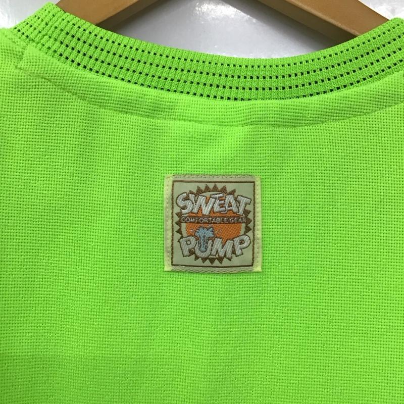 アディダス adidas カットソー 半袖 ADS-3582 L ロゴ、文字 黄緑 / イエローグリーン /  メンズ USED 古着 中古 10130372