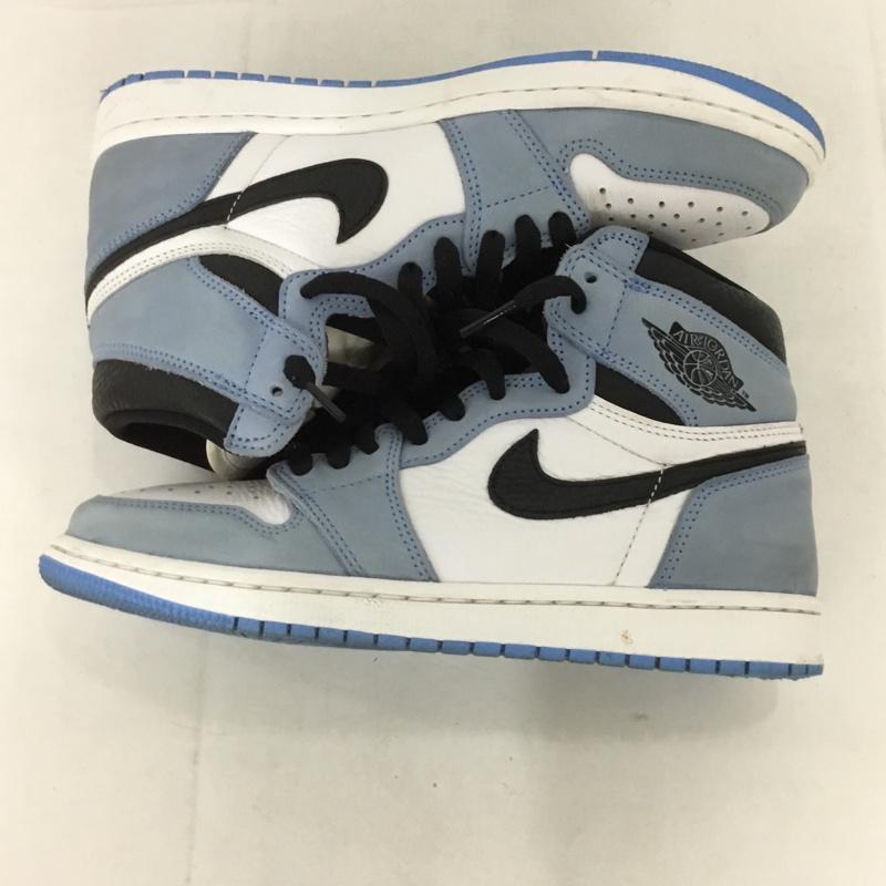 ナイキ NIKE スニーカー スニーカー 555088-134 AIR JORDAN 1 RETRO HIGH OG 26cm 26.0cm ロゴ、文字 白 / ホワイト / X 水色 / ライトブルー / X 黒 / ブラック /  メンズ USED 古着 中古 10131825