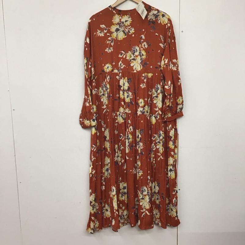 アメリカンホリック AMERICAN HOLIC ワンピース ロングスカート 長袖ロングワンピース ノーカラーシャツワンピース フレアスカート FREE プリント マルチカラー / マルチカラー /  レディース USED 古着 中古 10143727