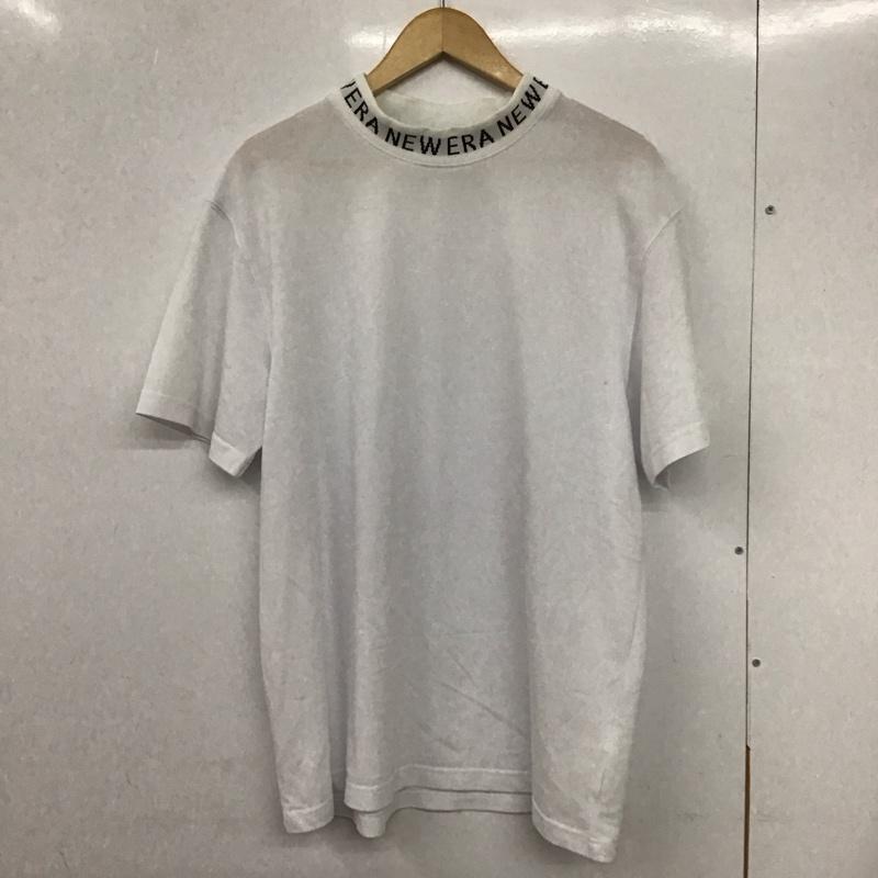ニューエラ NEW ERA カットソー 半袖 半袖カットソー プリントTシャツ スタンドネックカットソー XL プリント 白 / ホワイト /  メンズ USED 古着 中古 10132346