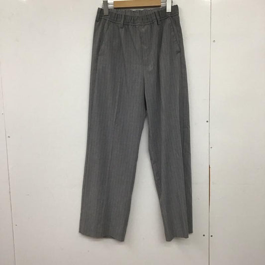 ニコアンド niko and... パンツ スラックス L ストライプ 灰 / グレー /  レディース USED 古着 中古 10147814