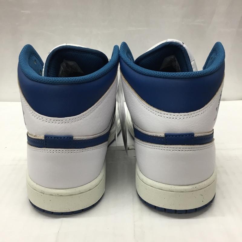 ナイキ NIKE スニーカー スニーカー FN5215 141 AIR JORDAN 1 MID SE 27cm 箱有 27.0cm ロゴ、文字 白 / ホワイト / X 青 / ブルー /  メンズ USED 古着 中古 10112847