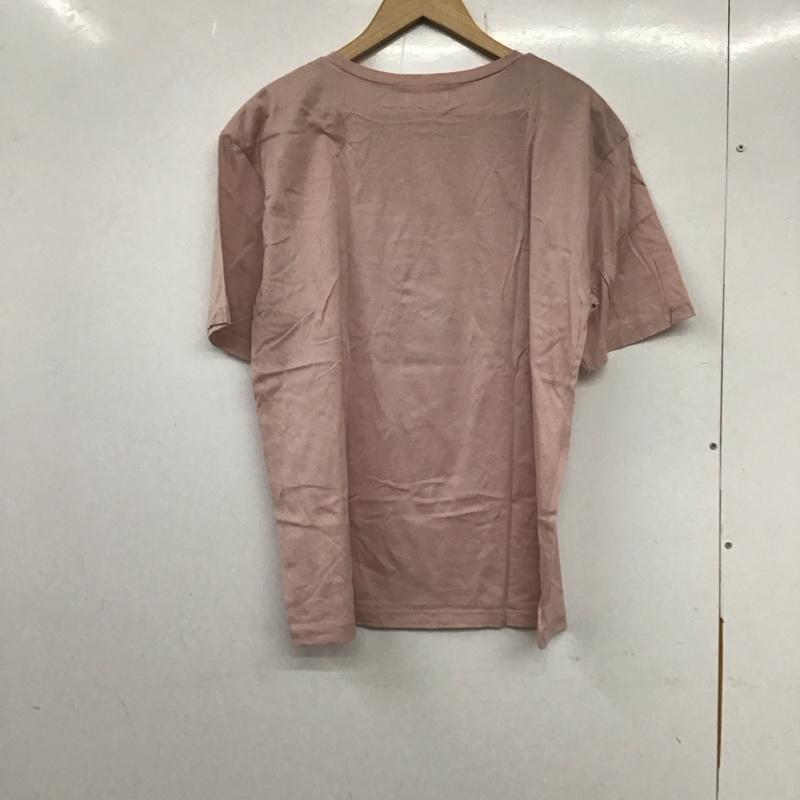 リヴドロワ RIVE DROITE Tシャツ 半袖 半袖カットソー プリントTシャツ クルーネックカットソー FREE ロゴ、文字 桃 / ピンク /  レディース USED 古着 中古 10135074