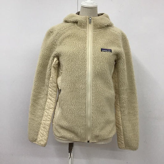 パタゴニア patagonia ジャケット、上着 ジャケット、ブレザー 23100F0 フリース フード レトロ XS ロゴ、文字 アイボリー / アイボリー /  レディース USED 古着 中古 10109047
