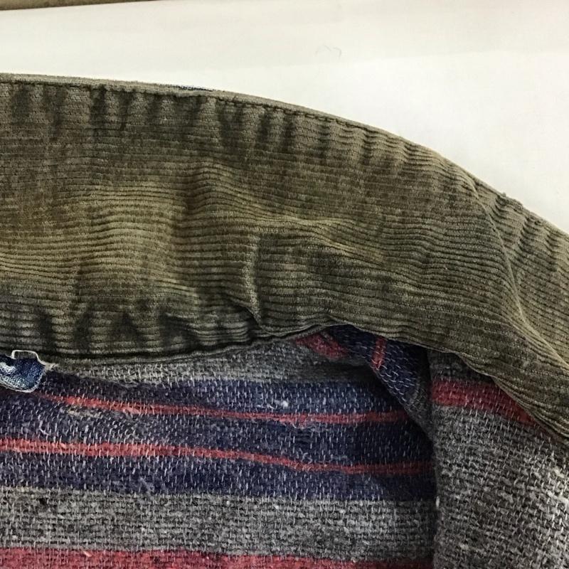 古着 USED ジャケット、上着 ジャケット、ブレザー デニムジャケット 60s 70s ウィップコード デニムワークJKT gripperzipper 42 無地 インディゴ / インディゴ /  メンズ USED 古着 中古 10124763