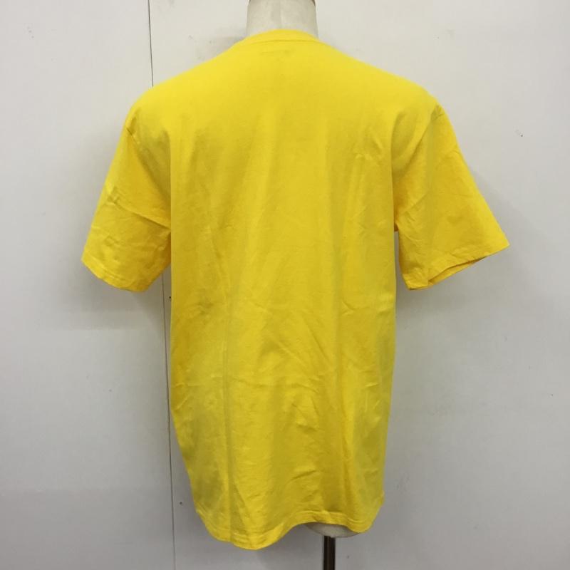 カーハート Carhartt Tシャツ 半袖 半袖カットソー プリントTシャツ クルーネックカットソー L ロゴ、文字 黄 / イエロー /  メンズ USED 古着 中古 10120803